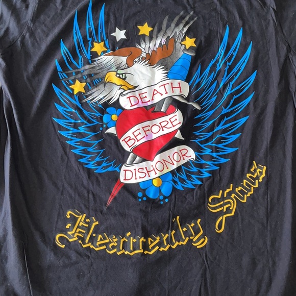 Band shirt Death Before Dishonor punk 3XL t-shirt  cotton black short sleeve - Picture 2 of 8